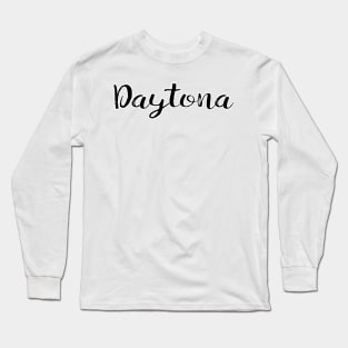 Daytona Beach Florida Typography Long Sleeve T-Shirt